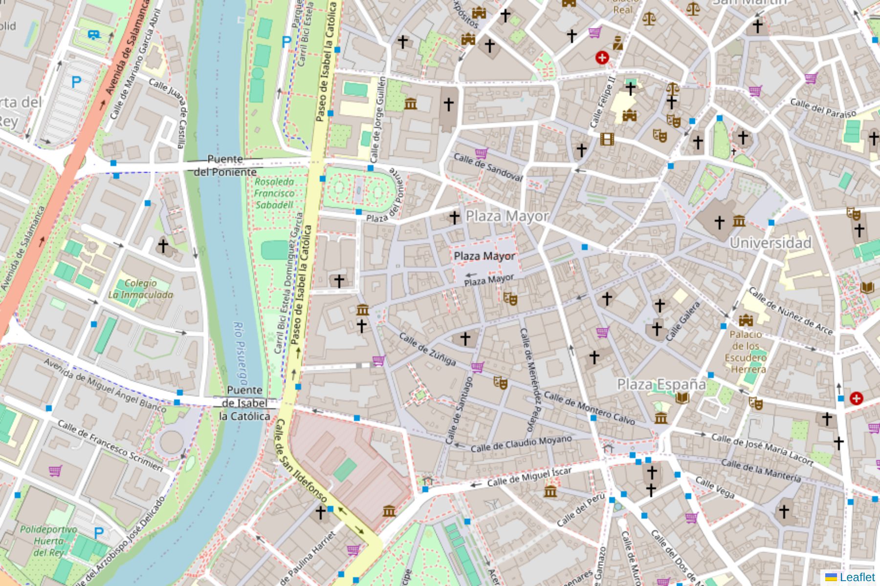 Mapa de ubicación en Valladolid
