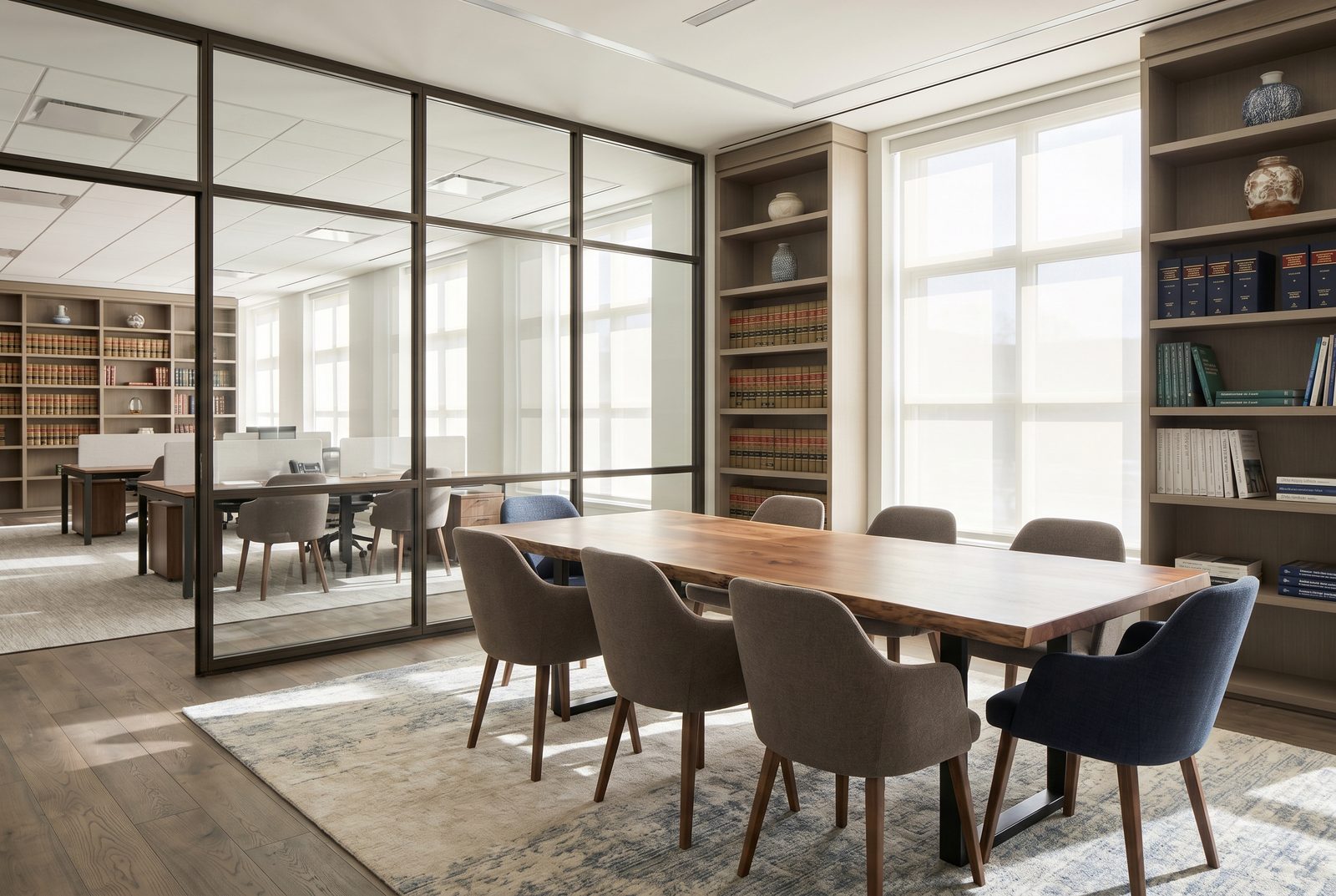 Interior de las oficinas de EML Gestión en Valladolid